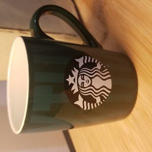 Starbucks Green THX Thanks coffee/ tea mug 10 oz.